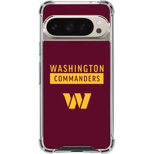 NFL Washington Commanders Pixel 9/9 Pro Clear Case